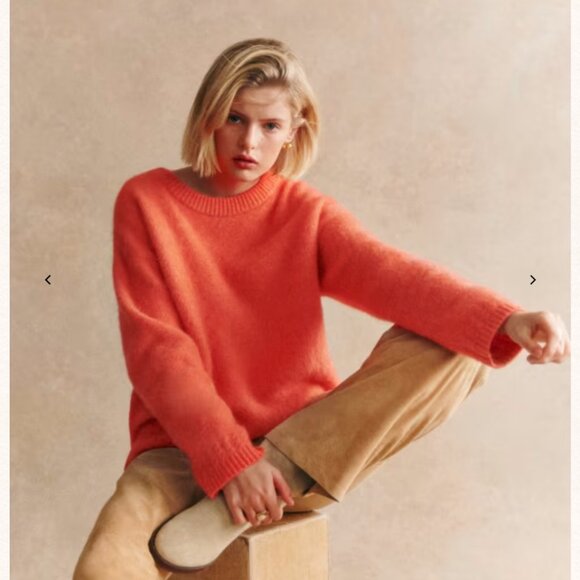 Sezane Sweaters - Amiel Sweater - Vine Peach